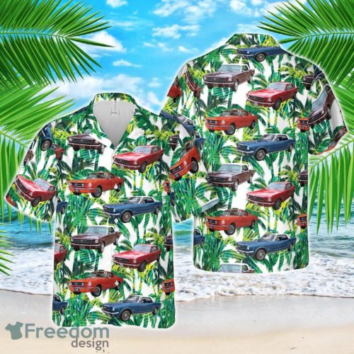 1965 Ford Mustang (First Generation) Hawaiian Shirt Summer Beach Shirt Product Photo 1