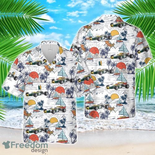 1967 Lotus 49 V8 Cosworth F1 Team Lotus Hawaiian Shirt 3D Printed Beach Lover Gift Product Photo 1