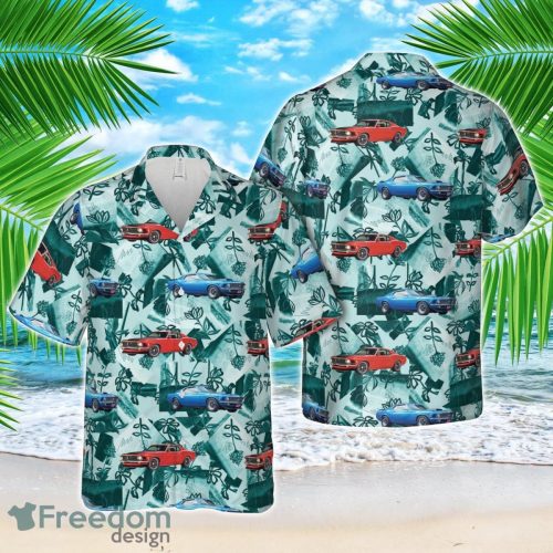 1970 Ford Mustang Hawaiian Shirt Summer Beach Shirt Product Photo 1