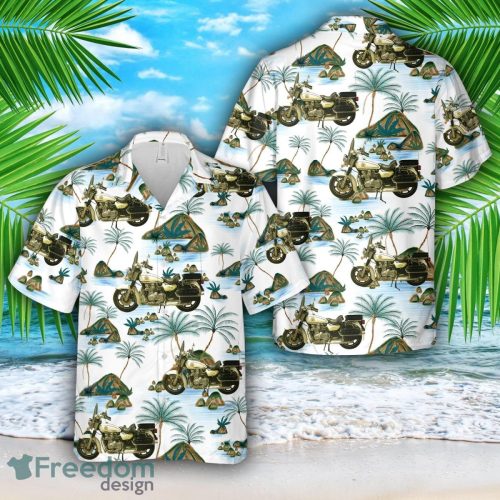 1978 Kawasaki KZ1000-C California Highway Patrol Motorcycle Hawaiian Shirt 3D Printed Beach Lover Gift Product Photo 1