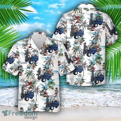 2008 Princeton PB50 PiggyBack Forklift Hawaiian Shirt Summer Beach Shirt Product Photo 1