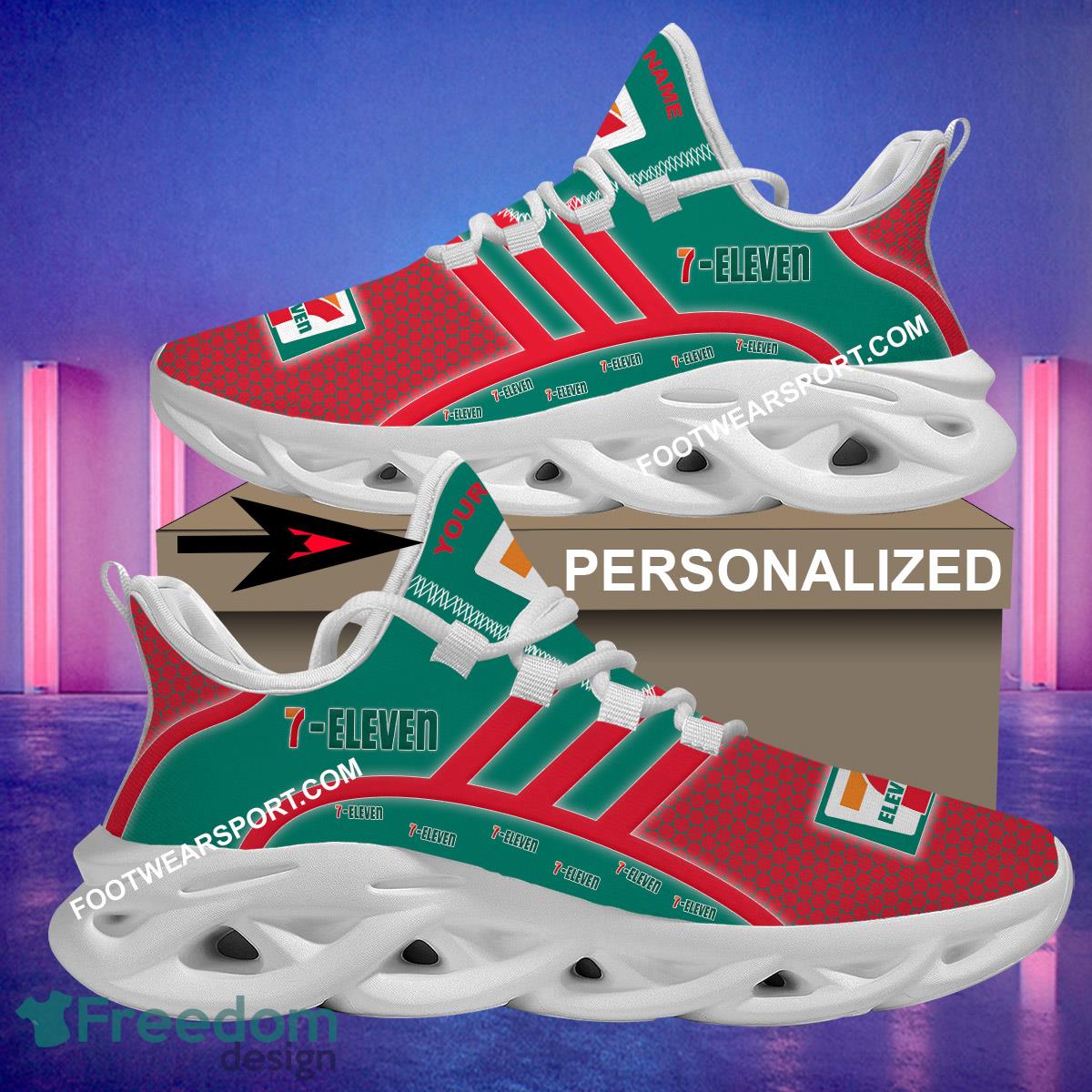 7 Eleven Max Soul Shoes Brand For Fans Gift Collection Running Sneaker Custom Name image 7 Eleven Max Soul Shoes Brand For Fans Gift Collection Running Sneaker Custom Name - 7 Eleven Brand Max Soul Sneaker Personalized_1