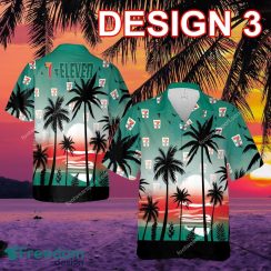 7 Eleven Plus Size Brand New Beach Hawaiian Shirt For Summer - 7 Eleven Style 3 Hawaiian Shirt Tree Summer
