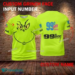99 Cents Only Stores Grinch Face 3D Hoodie, Sweater Green Brand Full Print Custom Number And Name image 99 Cents Only Stores Grinch Face 3D Hoodie, Sweater Green Brand Full Print Custom Number And Name - Brand 99 cents only stores Grinch Face 3D T-Shirt