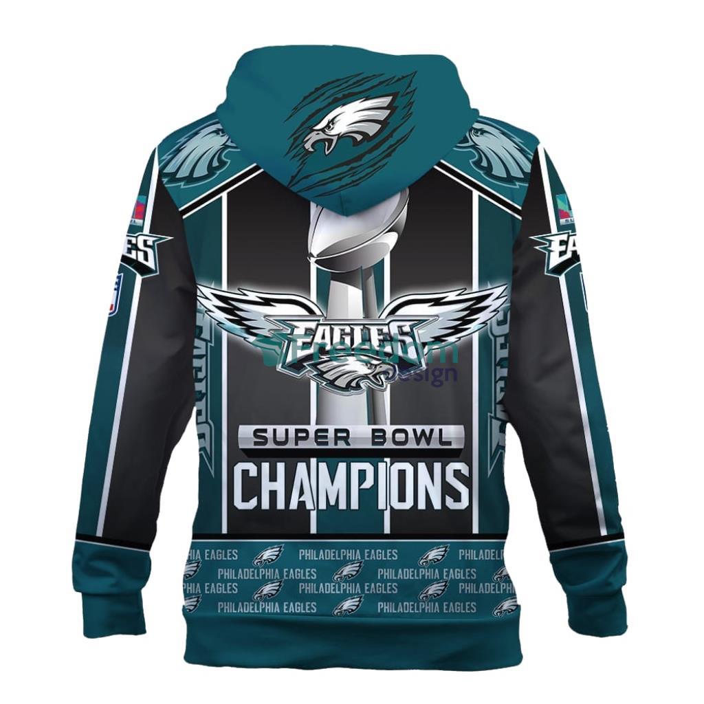A. J. Brown Philadelphia Eagles Print NFL Super Bowl Champions Hoodie 3D All Over Print Keep Warm For Men And Women image A. J. Brown Philadelphia Eagles Print NFL Super Bowl Champions Hoodie 3D All Over Print Keep Warm For Men And Women Product Photo 2