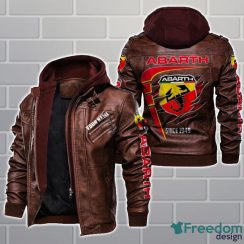 Abarth 2D Leather Jacket Limited Perfect Gift For Men Fanther's Product Photo 2