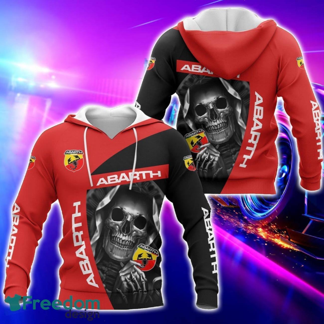 Abarth All Over Printed T Shirt Sweatshirt Hoodie Bomber Jacket For Car Lover image Abarth All Over Printed T-Shirt Sweatshirt Hoodie Bomber Jacket For Car Lover Product Photo 1
