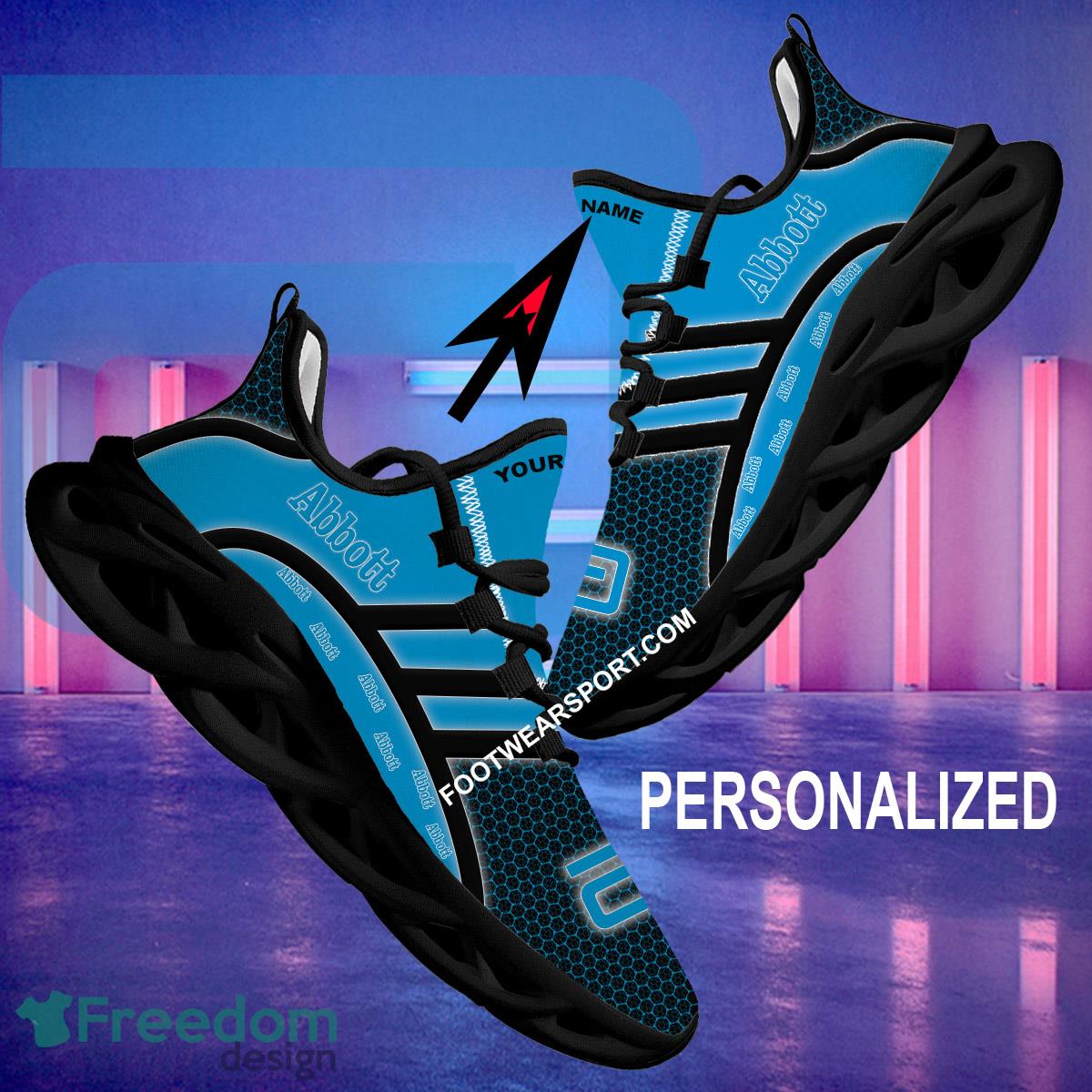 Abbott Max Soul Shoes Brand For Fans Gift Runway Sport Sneaker Custom Name image Abbott Max Soul Shoes Brand For Fans Gift Runway Sport Sneaker Custom Name - Abbott Brand Max Soul Sneaker Personalized_2