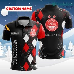 Aberdeen F.C. 3D Printed Polo Shirt Fanatic Flair Gift For Men And Women Custom Name