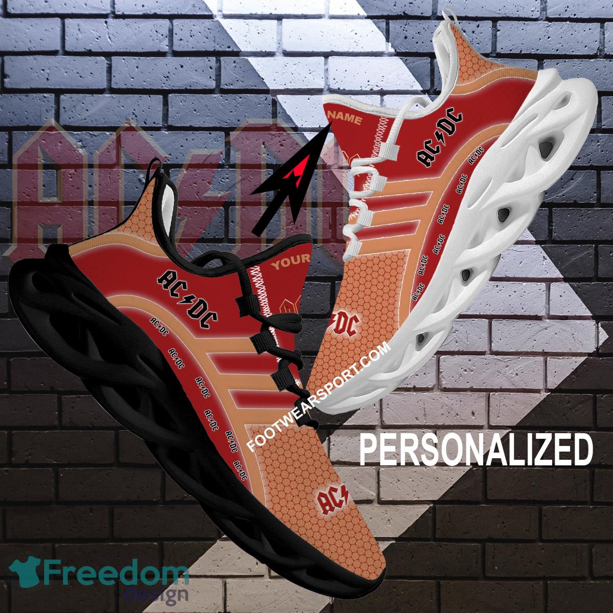 AC DC Band Max Soul Shoes Brand For Fans Gift Urban Sport Sneaker Custom Name Max Soul Shoes image AC DC Band Max Soul Shoes Brand For Fans Gift Urban Sport Sneaker Custom Name Max Soul Shoes - AC DC Band Brand Max Soul Sneaker Personalized_2