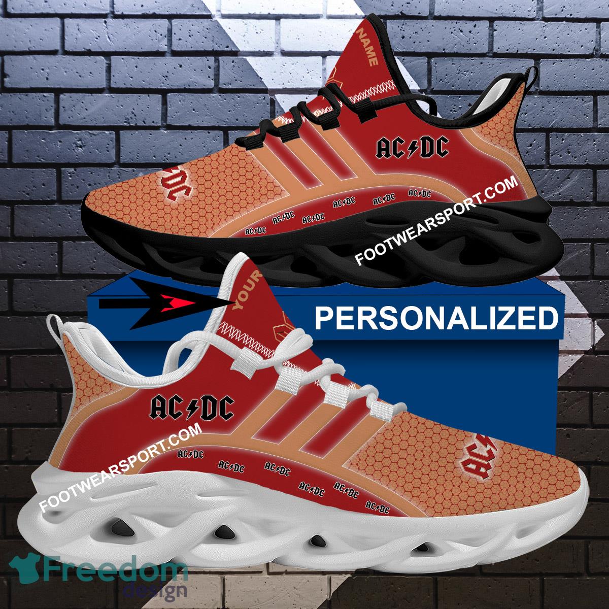 AC DC Band Max Soul Shoes Brand For Fans Gift Urban Sport Sneaker Custom Name Max Soul Shoes image AC DC Band Max Soul Shoes Brand For Fans Gift Urban Sport Sneaker Custom Name Max Soul Shoes - AC DC Band Brand Max Soul Sneaker Personalized_1