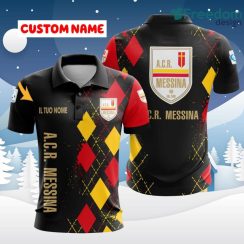 A.C.R. Messina 3D Printed Polo Shirt Fanatic Flair Gift For Men And Women Custom Name