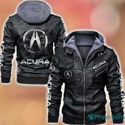 Acura 2D Leather Jacket Black Brown Corlor Printing Gift For Men Acura 2D Leather Jacket Black Brown Corlor Printing Gift For Men