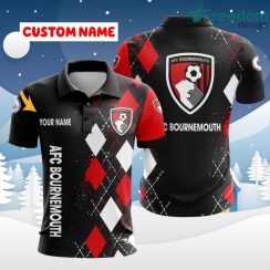 A.F.C. Bournemouth 3D Printed Polo Shirt Fanatic Flair Gift For Men And Women Custom Name