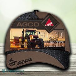 AGCO Allis Custom Name 3D Hat Cap Brown All Over Print For Mens Gift Holifays