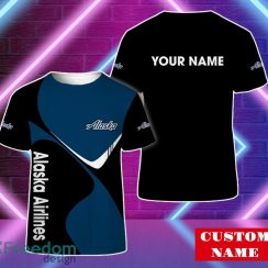 Alaska Airlines 3D T-Shirt Custom Name Unisex Edition For Men And Women