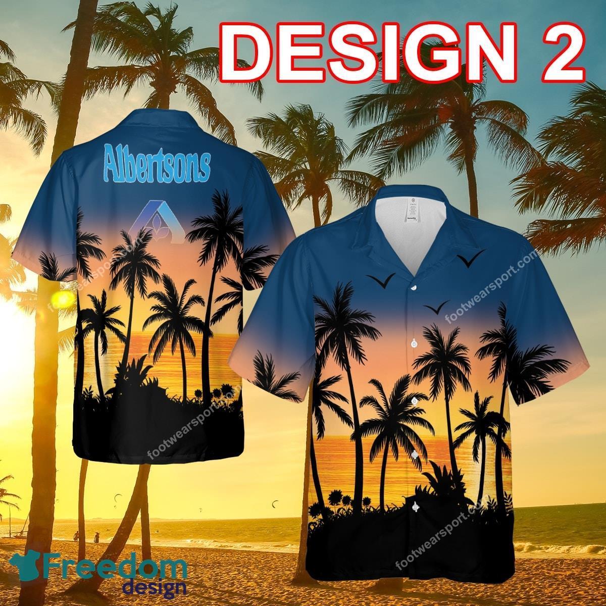 Albertsons Palm Logo Beach Hawaiian Shirt For Men And Women image Albertsons Palm Logo Beach Hawaiian Shirt For Men And Women - Albertsons Style 2 Hawaiian Shirt Tree Summer