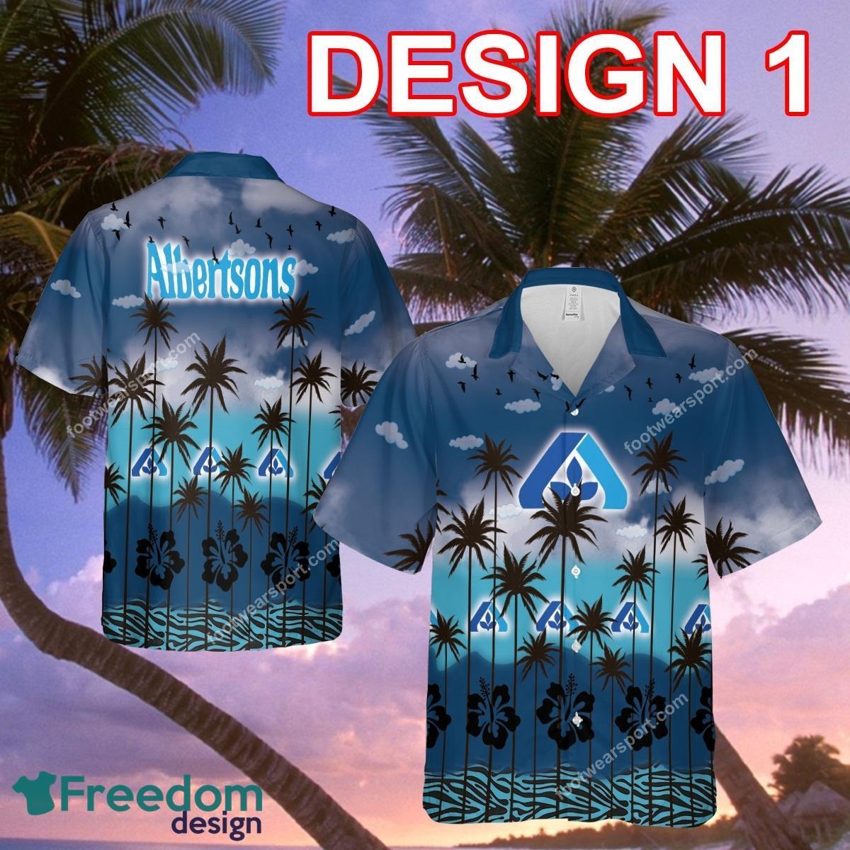 Albertsons Palm Logo Beach Hawaiian Shirt For Men And Women image Albertsons Palm Logo Beach Hawaiian Shirt For Men And Women - Albertsons Style 1 Hawaiian Shirt Tree Summer