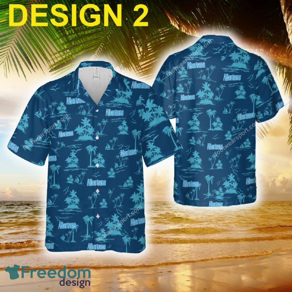 Albertsons Tropical New AOP Hawaiian Shirt Coconut Tree Pattern For Summer image Albertsons Tropical New AOP Hawaiian Shirt Coconut Tree Pattern For Summer - Brand Style 2 Albertsons Hawaiian Shirt Coconut Tree Pattern