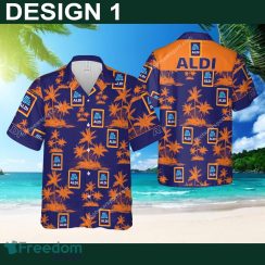 Aldi Luau Logo 3D Hawaiian Shirt Coconut Tree Pattern Gift For Fans Aldi Luau Logo 3D Hawaiian Shirt Coconut Tree Pattern Gift For Fans