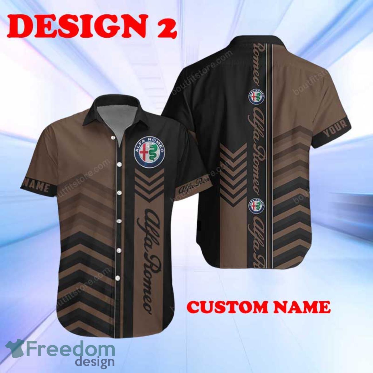 Alfa Romeo Hawaiian Shirt New Design Custom Name For Men Women Beach Shirts image Alfa Romeo Hawaiian Shirt New Design Custom Name For Men Women Beach Shirts Product Photo 2