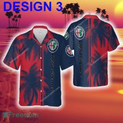 Alfa Romeo Racing Resort Aloha Hawaiian Shirt Coconut Tree Pattern For Men And Women - Car Style 3 Alfa Romeo Car Racing Hawaiian Shirt Coconut Tree Pattern