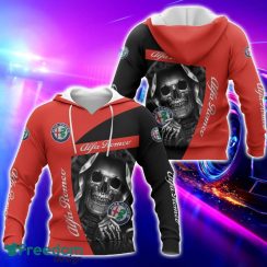 Alfa Romeo Red All Over Printed Skull T-Shirt Sweatshirt Hoodie Bomber Jacket For Car Lover Alfa Romeo Red All Over Printed Skull T-Shirt Sweatshirt Hoodie Bomber Jacket For Car Lover