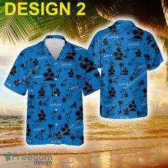 Alpine Racing Vacation Logo Hawaiian Shirt Coconut Tree Pattern For Summer - Car Style 2 Alpine Car Racing Hawaiian Shirt Coconut Tree Pattern