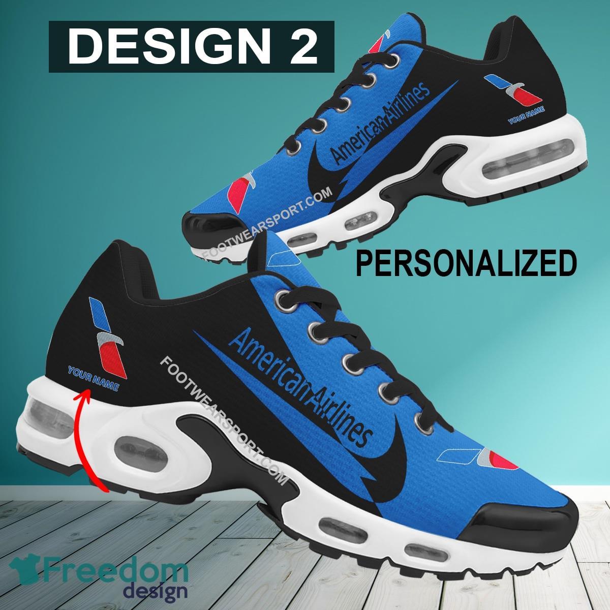 American Airline Air Cushion Sport Sneaker New Design Personalized Gift TN Shoes Fans image American Airline Air Cushion Sport Sneaker New Design Personalized Gift TN Shoes Fans - Style 2 American Airline Air Cushion Sport Shoes Personalized
