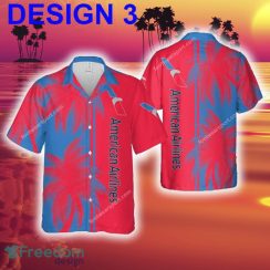 American Airline Exotic AOP Hawaiian Shirt Coconut Tree Pattern Gift For Fans - Brand Style 3 American Airline Hawaiian Shirt Coconut Tree Pattern
