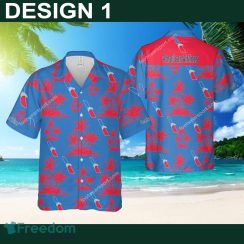 American Airline Exotic AOP Hawaiian Shirt Coconut Tree Pattern Gift For Fans American Airline Exotic AOP Hawaiian Shirt Coconut Tree Pattern Gift For Fans