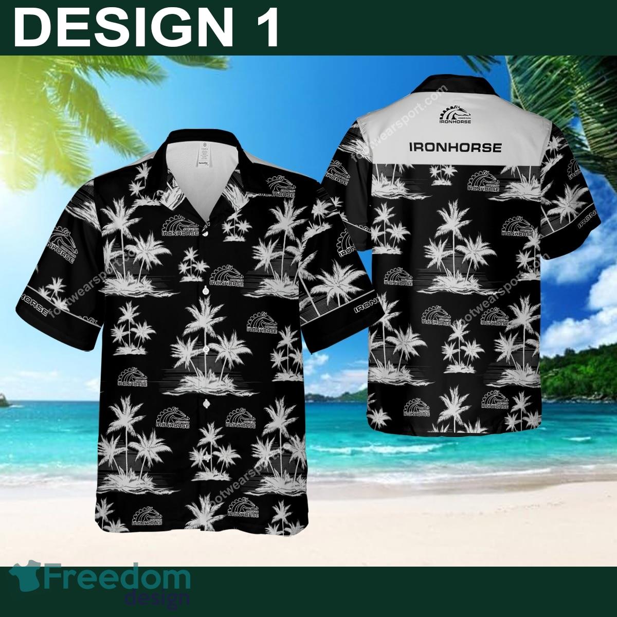 American IronHorse Motorcycle Exotic Logo Aloha Hawaiian Shirt Coconut Tree Pattern Men And Women Gift image American IronHorse Motorcycle Exotic Logo Aloha Hawaiian Shirt Coconut Tree Pattern Men And Women Gift - Car Style 1 American IronHorse Motorcycle Hawaiian Shirt Coconut Tree Pattern
