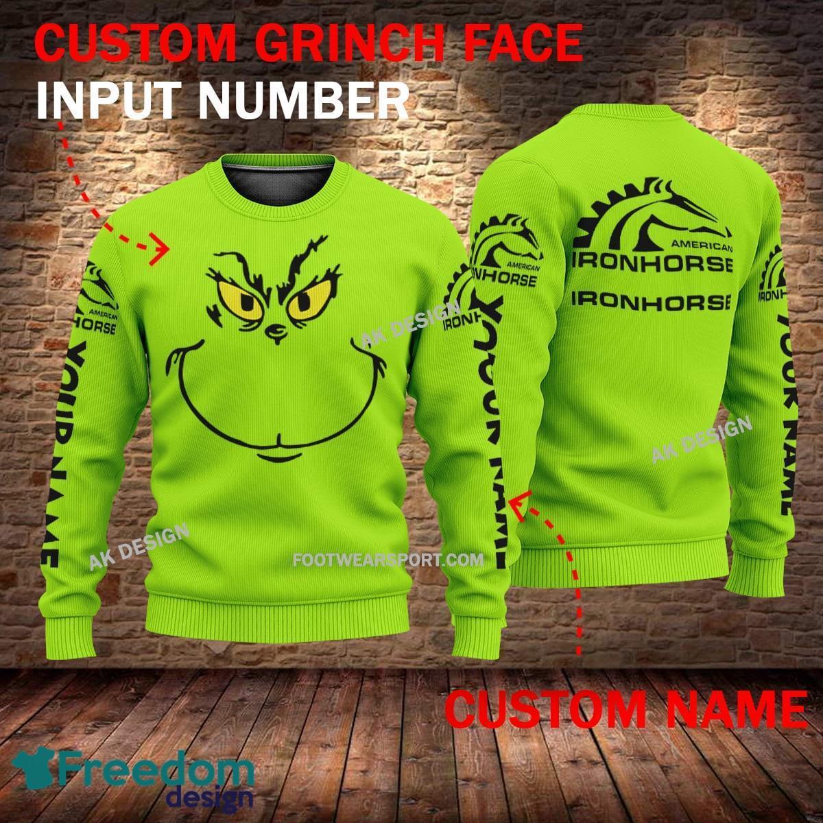 american-ironhorse-motorcycle-grinch-face-3d-hoodie-zip-hoodie-green-aop-custom-number-and-name-1.jpg American IronHorse Motorcycle Grinch Face 3D Hoodie, Zip Hoodie Green AOP Custom Number And Name - American IronHorse Motorcycle Grinch Face 3D Sweater