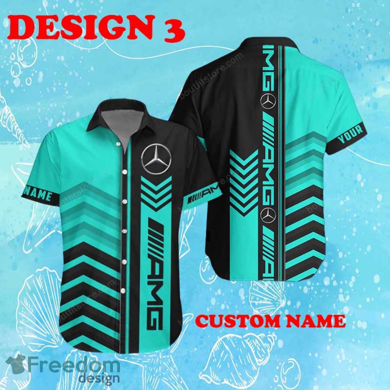 AMG Hawaiian Shirt New Design Custom Name For Men Women Beach Shirts AMG Hawaiian Shirt New Design Custom Name For Men Women Beach Shirts Product Photo 3