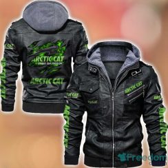 Arctic Cat 2D Leather Jacket Black Brown Corlor Printing Gift For Men Arctic Cat 2D Leather Jacket Black Brown Corlor Printing Gift For Men