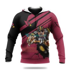 Arizona Cardinals American Football NFL Hoodie 3D All Over Print Keep Warm For Men And Women