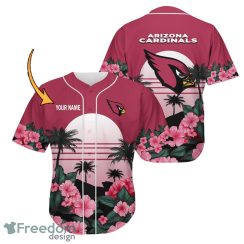 Arizona Cardinals Baseball Shirt Custom Name Aloha Beach For Fans