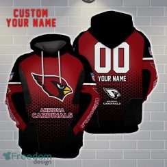 Arizona Cardinals Personalized Name And Number 3D Hoodie Unisex