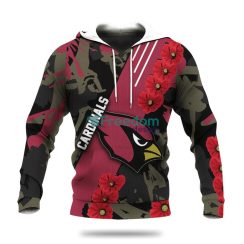 Arizona Cardinals Sport Style Keep Go On NFL Hoodie 3D All Over Print Keep Warm For Men And Women