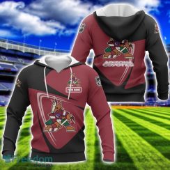 Arizona Coyotes Team 3D T-Shirt Sweatshirt Hoodie Bomber Custom Name Sport Gift For Men And Women