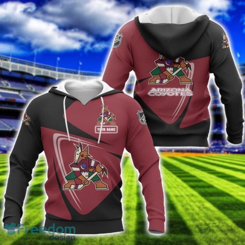 Arizona Coyotes Team 3D T-Shirt Sweatshirt Hoodie Bomber Custom Name Sport Gift For Men And Women Product Photo 1