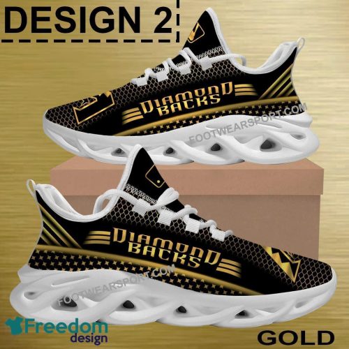 Arizona Diamondbacks Chunky Sneaker Gold, Diamond, Silver Best High-quality Gift Max Soul Shoes - MLB Arizona Diamondbacks Max Soul Shoes Photo 2