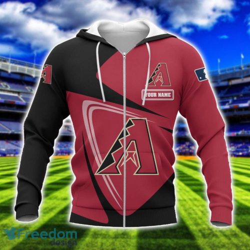 Arizona Diamondbacks Team 3D T-Shirt Sweatshirt Hoodie Bomber Custom Name Sport Gift For Men And Women Product Photo 2