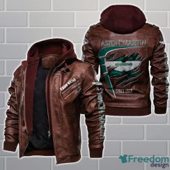 Aston-Martin 2D Leather Jacket Limited Perfect Gift For Men Fanther's Product Photo 2