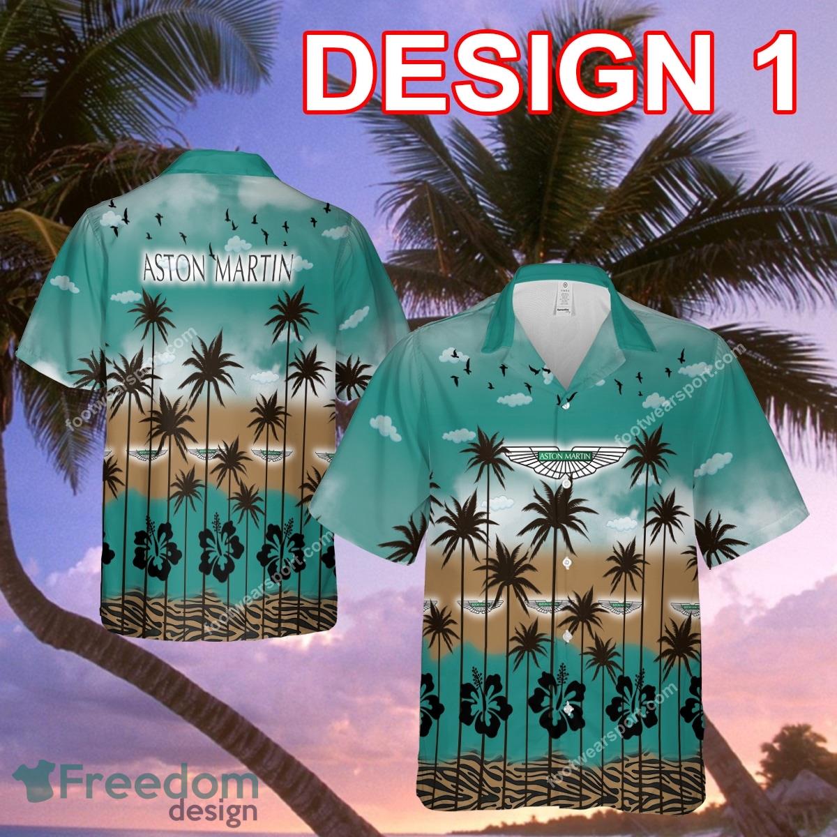 Aston Martin Racing Party New 3D Hawaiian Shirt For Summer image Aston Martin Racing Party New 3D Hawaiian Shirt For Summer - Aston Martin Racing Style 1 Hawaiian Shirt Tree Summer