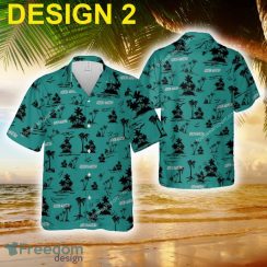 Aston Martin Racing Vacation Wear Hawaiian Shirt Coconut Tree Pattern For Men And Women - Car Style 2 Aston Martin Car Racing Hawaiian Shirt Coconut Tree Pattern