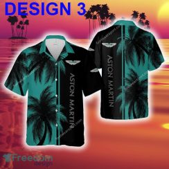 Aston Martin Racing Vacation Wear Hawaiian Shirt Coconut Tree Pattern For Men And Women - Car Style 3 Aston Martin Car Racing Hawaiian Shirt Coconut Tree Pattern
