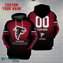Atlanta Falcons Personalized Name And Number 3D Hoodie Unisex