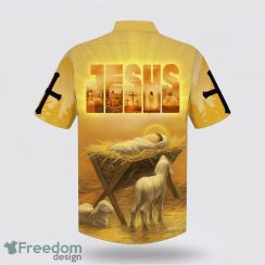 Baby Jesus In A Manger 3D Printing Summer Beach Shirt Hawaiian Shirts Product Photo 2