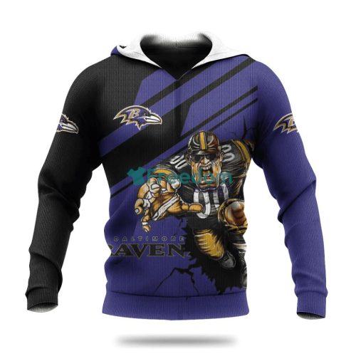 Baltimore Ravens American Football NFL Hoodie 3D All Over Print Keep Warm For Men And Women Product Photo 1